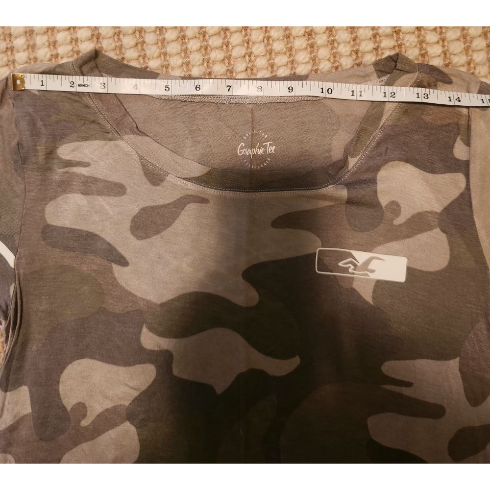 Juniors Vintage Camo Short Sleeve Tee M Cabinvcore, Preppy, Grunge Revival, NWOT - Picture 3 of 6